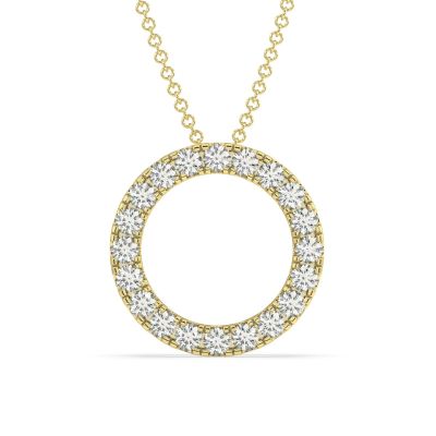 Round Diamond Pendant 